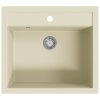 Žulový kuchyňský dřez jednoduchý béžový 144862
