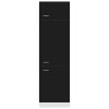 Chladicí skříňka "Lyon" černá 60 x 57 x 207 cm, dřevo 802539