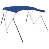 Bimini stříška se 3 oblouky modrá 183 x 140 x 137 cm 92363