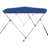 Bimini stříška se 3 oblouky modrá 183 x 140 x 137 cm 92363