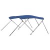 Bimini stříška se 3 oblouky modrá 183 x 140 x 137 cm 92363