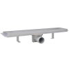 Rovný sprchový odtokový žlab 2 ks 530 x 140 mm nerezová ocel 275947
