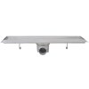 Rovný sprchový odtokový žlab 2 ks 530 x 140 mm nerezová ocel 275947