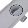 Rovný sprchový odtokový žlab 2 ks 530 x 140 mm nerezová ocel 275947
