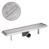 Sprchový odtokový žlab rovný 530x140 mm nerezová ocel 142171