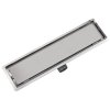 Sprchový odtokový žlab rovný 530x140 mm nerezová ocel 142171