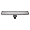 Sprchový odtokový žlab rovný 530x140 mm nerezová ocel 142171