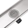 Sprchový odtokový žlab rovný 530x140 mm nerezová ocel 142171