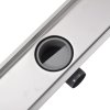 Sprchový odtokový žlab rovný 530x140 mm nerezová ocel 142171