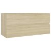 Skříňka pod umyvadlo dub sonoma 100x38,5x45 cm kompozitní dřevo 804767