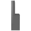 Kosmetický stolek s LED světly 100x40x135 cm MDF zářivě šedý 331543