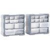 Organizéry s 12 zásuvkami 2 ks 26,5 x 16 x 26 cm 147582