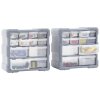 Organizéry s 12 zásuvkami 2 ks 26,5 x 16 x 26 cm 147582