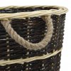 Nůše na dřevo s popruhy 57 x 51 x 69 cm přírodní vrba 286975