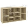 Lavice s botníkem dub sonoma 103x30x54,5 cm kompozitní dřevo 803293