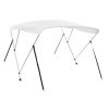 Bimini stříška se 3 oblouky bílá 183 x 196 x 137 cm 92362