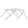 Bimini stříška se 3 oblouky bílá 183 x 196 x 137 cm 92362