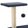 Škrabadlo pro kočky se sisalovými sloupky 65 cm tmavě modré 170550