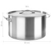 Hrnec na polévku 58 l 50 x 30 cm nerezová ocel 51141