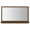 Koupelnové zrcadlo hnědý dub 60x10,5x37 cm kompozitní dřevo 815638