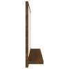Koupelnové zrcadlo hnědý dub 60x10,5x37 cm kompozitní dřevo 815638