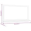 Koupelnové zrcadlo hnědý dub 60x10,5x37 cm kompozitní dřevo 815638