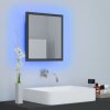 LED koupelnové zrcadlo šedé 40 x 8,5 x 37 cm akrylové 804910