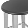 Barové stoličky 2 ks stříbrné MDF 284410