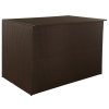 Zahradní úložný box hnědý 150 x 100 x 100 cm polyratan 44246