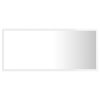 LED koupelnové zrcadlo bílé vysoký lesk 90x8,5x37 cm akrylové 804937