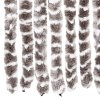 Závěs proti hmyzu taupe a bílý 90 x 220 cm Chenille 325461