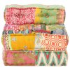 Modulární pouf patchwork textil 287702