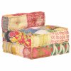 Modulární pouf patchwork textil 287702