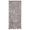 Závěs proti hmyzu hnědý a bílý 90 x 220 cm Chenille 325452