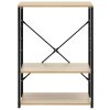 Skříňka na mikrovlnku černá a dub 60 x 39,6 x 79,5 cm kompozit 288235