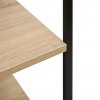 Skříňka na mikrovlnku černá a dub 60 x 39,6 x 79,5 cm kompozit 288235