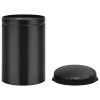 Odpadkový koš s automatickým senzorem 30 l uhlíková ocel černý 322698