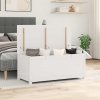 Úložný box bílá 110 x 50 x 45,5 cm masivní borové dřevo 823540