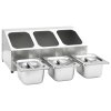 Nástavba na gastronádoby pro 3 GN 1/6 nádoby nerezová ocel 51220