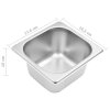 Nástavba na gastronádoby pro 3 GN 1/6 nádoby nerezová ocel 51220