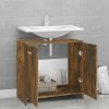 Koupelnová skříňka kouřový dub 60x33x60 cm kompozitní dřevo 815525