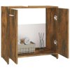 Koupelnová skříňka kouřový dub 60x33x60 cm kompozitní dřevo 815525