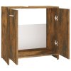 Koupelnová skříňka kouřový dub 60x33x60 cm kompozitní dřevo 815525