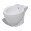 Kulatý bidet volně stojící, bílý, vysoce kvalitní keramika 140665