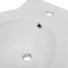 Kulatý bidet volně stojící, bílý, vysoce kvalitní keramika 140665