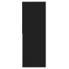 Knihovna černá 67 x 24 x 161 cm kompozitní dřevo 801878
