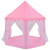 Princeznovský stan na hraní s 250 míčky růžový 133 x 140 cm 3107712