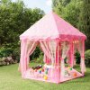 Princeznovský stan na hraní s 250 míčky růžový 133 x 140 cm 3107712