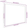 LED koupelnové zrcadlo bílé 60 x 8,5 x 37 cm akrylové 804916