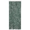 Závěs proti hmyzu zeleno-bílý 90 x 220 cm Chenille 325446